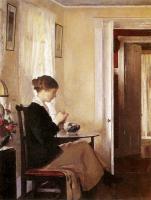 Tarbell, Edmund Charles - Tarbell Edmund Josephine Knitting